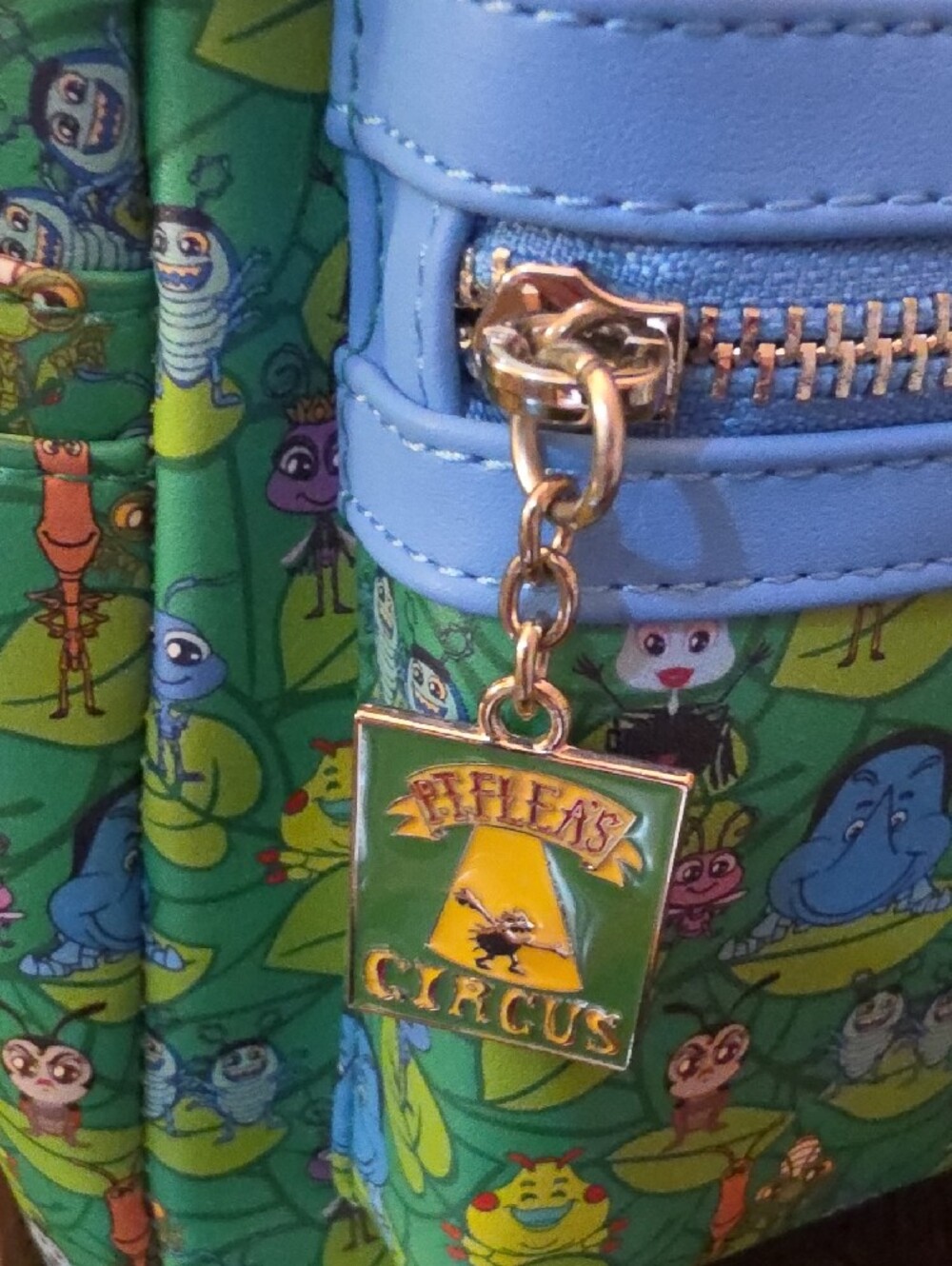 Loungefly Green Blue Pixar 'A Bug's Life' Kids Mini Backpack - Picture 6 of 7